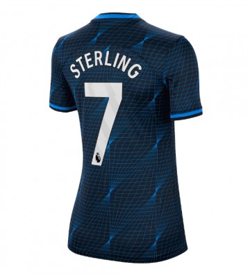 Chelsea Raheem Sterling #7 Vieraspaita Naisten 2023-24 Lyhyet Hihat